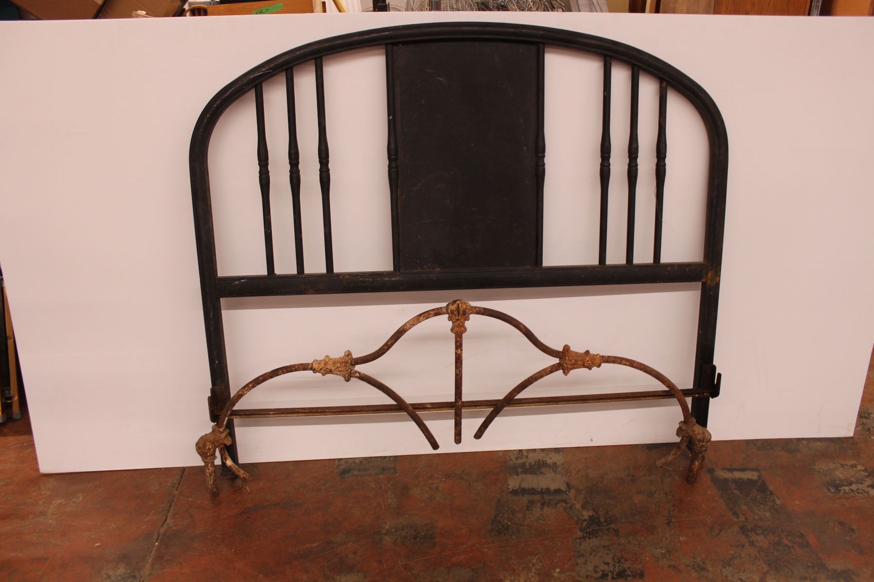 Vintage metal headboards