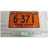 Image 4 : 1939 Sask Farm License Plate PAIR