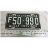 Image 1 : 1956 Sask License Plate