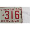 Image 2 : 1958 Sask License Plate
