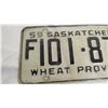 Image 2 : 1959 Sask License Plate