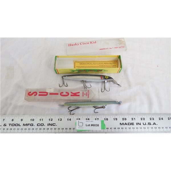 vintage Quick + husky cisco kid fishing hooks with original boxes