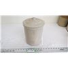 Image 1 : Medicine Hat 1 gallon stoneware crock with lid (one hairline crack)