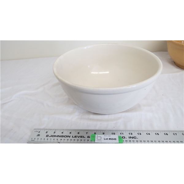 Stoneware Bowl stamped 12 on base