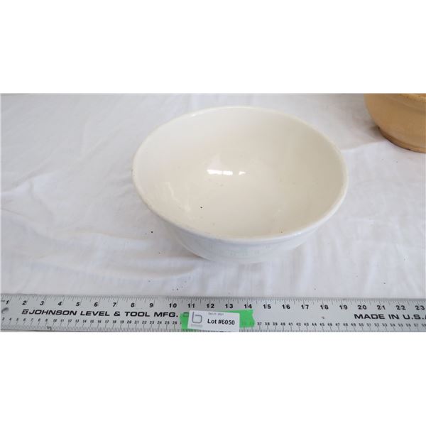 Stoneware Bowl stamped 10 on base