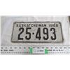 Image 1 : 1948 Sask License Plate