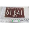 Image 1 : 1930 Sask License Plate