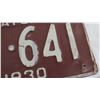Image 2 : 1930 Sask License Plate