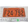 Image 1 : 1950 Sask License Plate