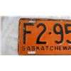 Image 2 : 1947 Sask License Plate