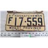 Image 3 : 1955,57 Sask License Plate