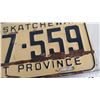 Image 5 : 1955,57 Sask License Plate