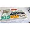 Image 1 : 11 Sask License Plates - 1960's