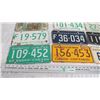 Image 3 : 11 Sask License Plates - 1960's