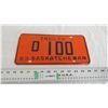 Image 1 : 1963 Sask License Plate