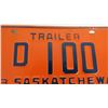 Image 2 : 1963 Sask License Plate