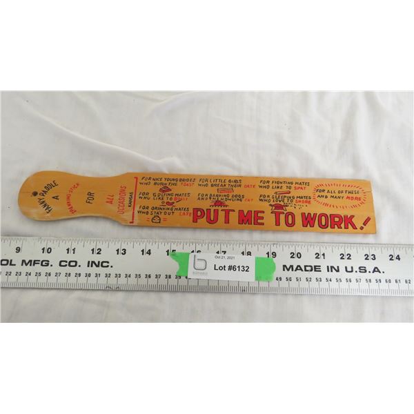 wooden fanny paddle
