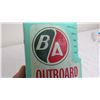 Image 2 : vintage B/A outboard motor oil 1imp Quart Plastic container