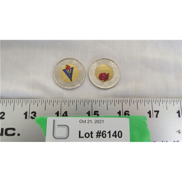Canada 2018, 2020 colored toonies