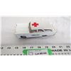 Image 2 : made in Japan Tin Ambulance friction car (6" long)