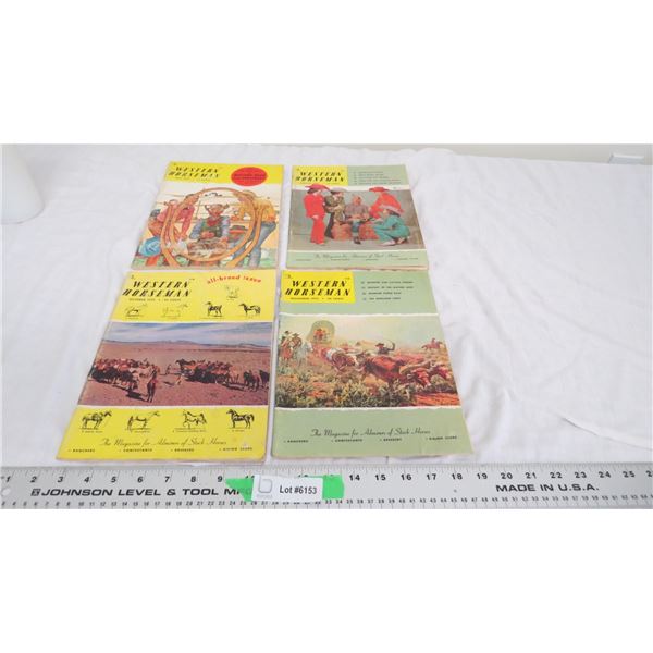 (4) The western Horseman 59,60 magazines