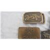 Image 2 : (5) belt buckles (1 is solid brass)