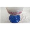 Image 2 : Vintage oil lamp Blue Base + shade