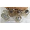 Image 2 : lot of clear glass insulators