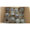 Image 3 : lot of clear glass insulators