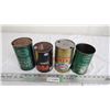 Image 1 : (4) empty Esso oil tins