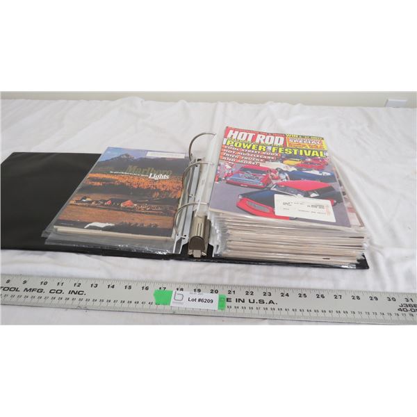 Binder with 1970's Hot rod Magazines