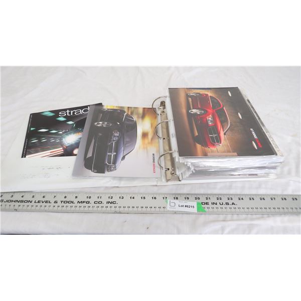 Binder with Dodge Brochures Car & Truck