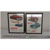 Image 1 : vintage ford, mercury ads in frame 11.75x14.75