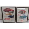 Image 2 : vintage ford, mercury ads in frame 11.75x14.75