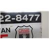 Image 4 : aluminum crime stoppers sign 23.5x31.5