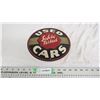 Image 1 : used cars tin sign - 9.75 diameter