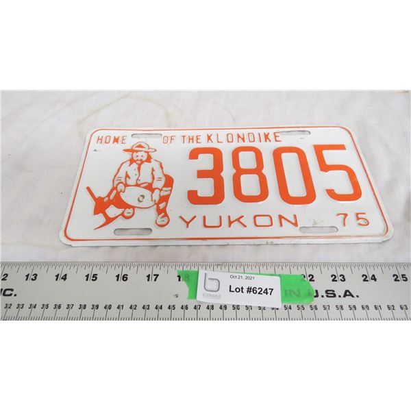1975 Yukon license plate