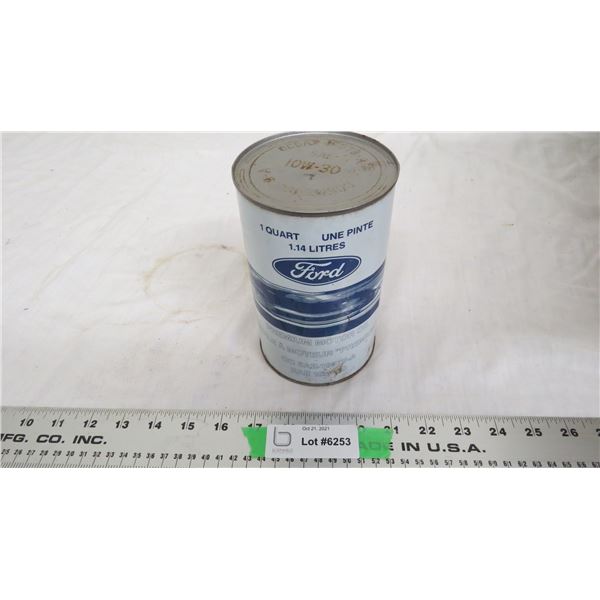 ford premium motor oil 1 quart tin (empty)