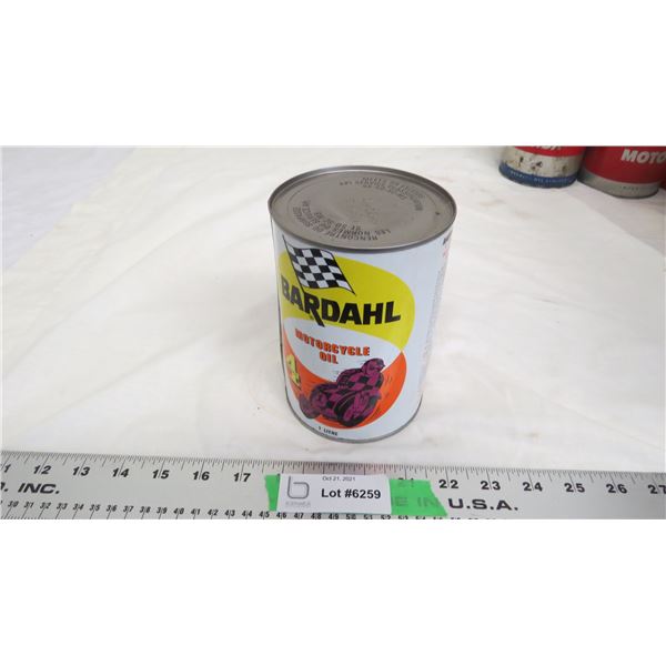 bardahl motorcycle oil 1 litre empty can