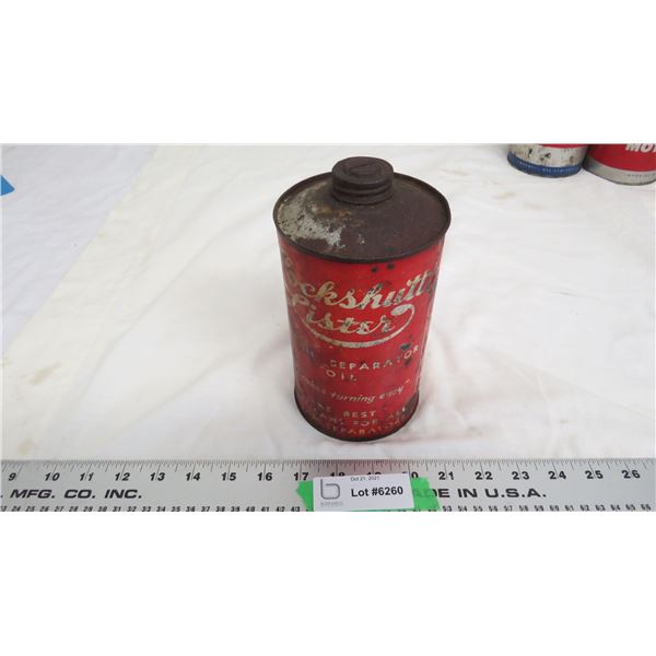 cockshutt lister cream separator oil can 1 imperial quart