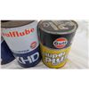 Image 3 : (4) gulf one quart oil cans (empty)