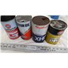 Image 4 : (4) gulf one quart oil cans (empty)