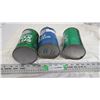 Image 4 : (3) esso oil cans one quart (2 full)