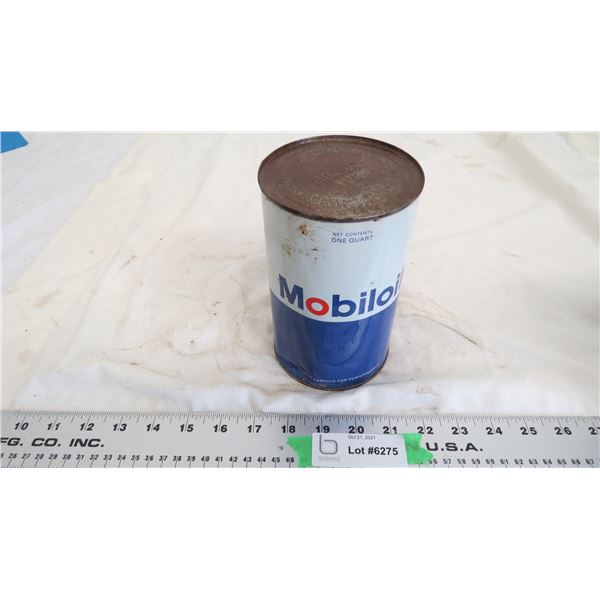 mobile oil 20-20W one quart oil can (full)