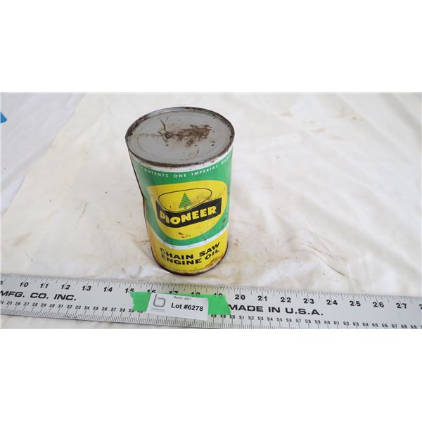pioneer chain saw engine oil 1 imp quart can (sealed)
