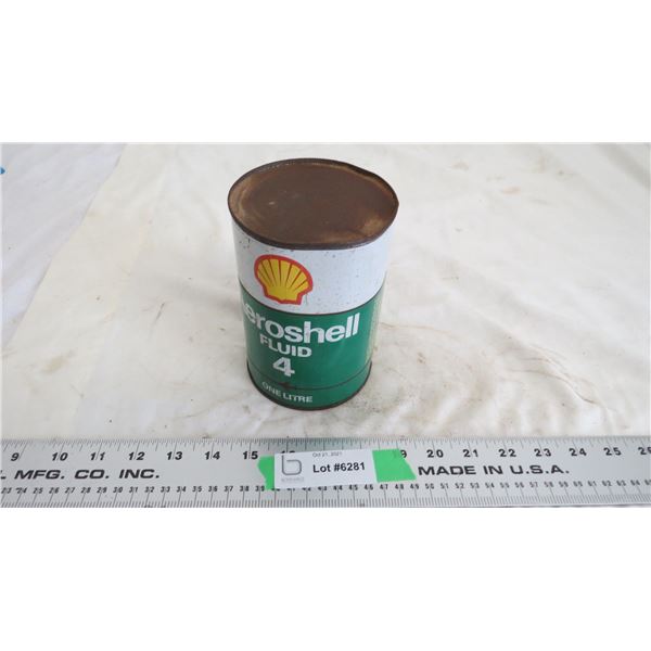 aero shell fluid 4 one litre oil can (full)