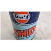 Image 2 : gulf XHD motor oil 1 lire oil can (full) cardboard