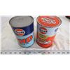Image 1 : gulf 10w30 cardboard can (full) plus gulf XHD motor oil cardboard can (empty) 1 litre