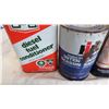 Image 2 : IH oil can, UFA diesel fuel conditioner, wagner brake fluid cans, 1 imp quart