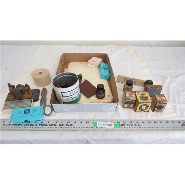 vintage ink bottles, ink pals, misc